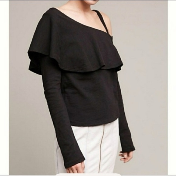 Anthropologie Tops - HOST PICK 🎉Anthropologie• Postmark One Shoulder Ruffle Top